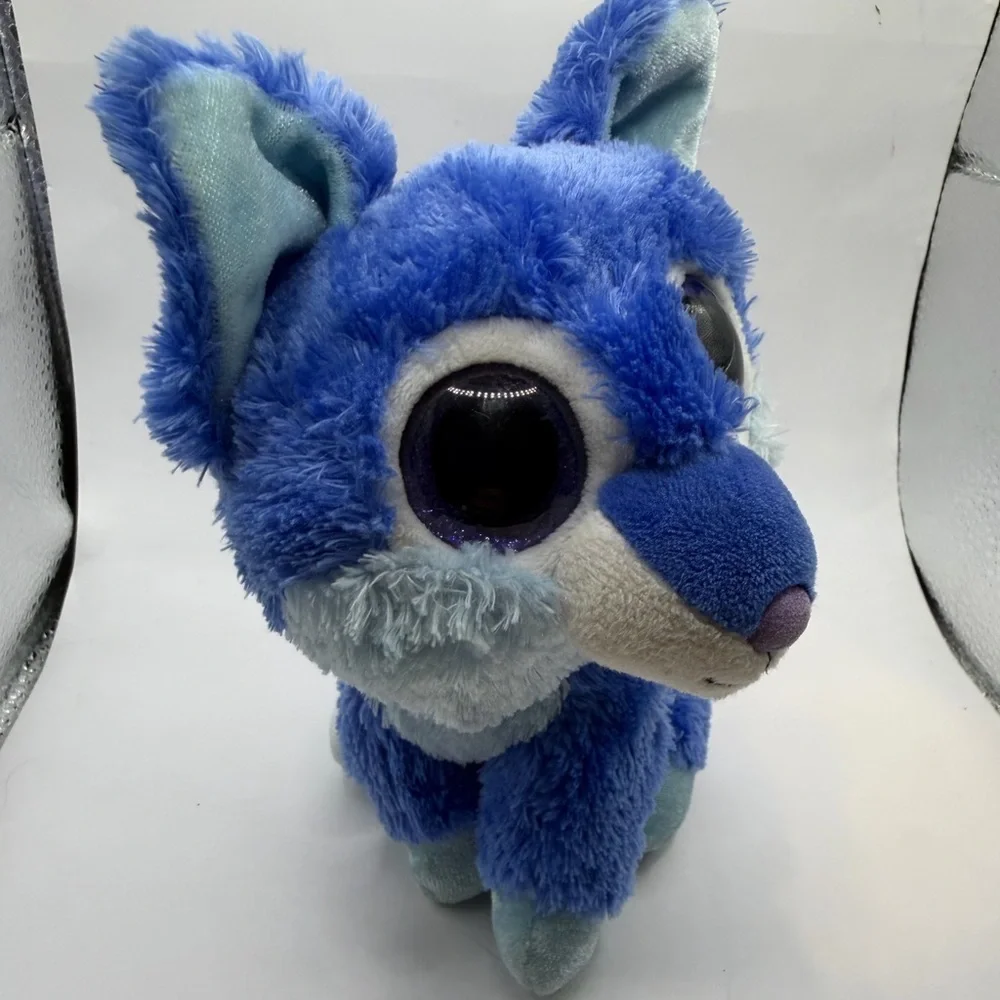 Wild Republic Blue Fox Dog stuffed animal Plush Toy 6”